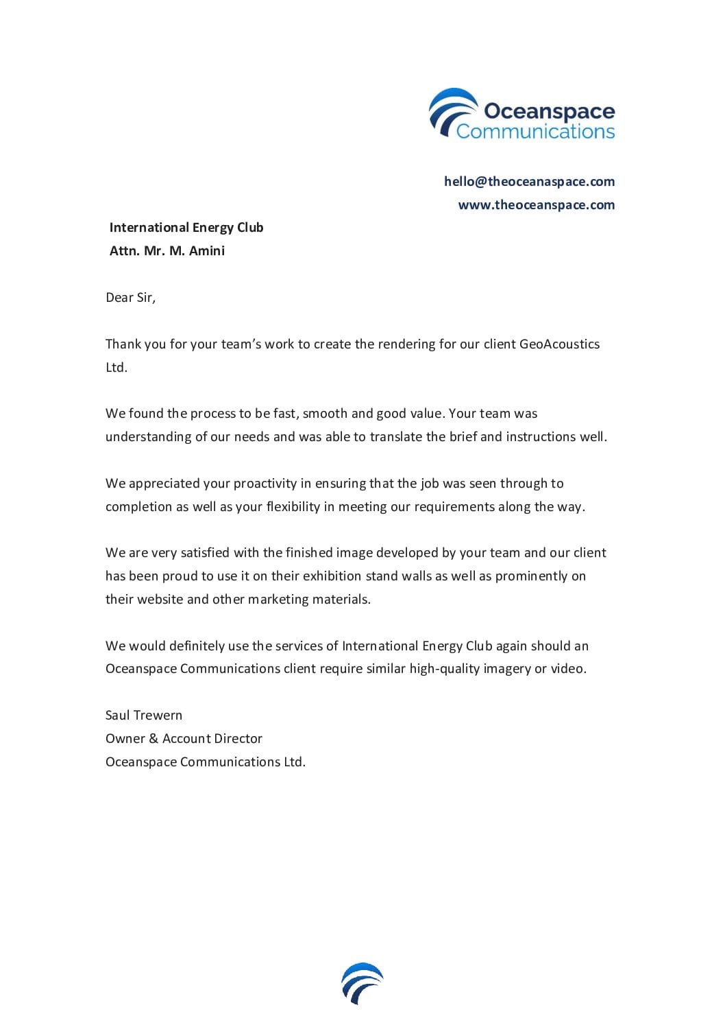 ocean space iec satisfaction letter 1 pdf 1