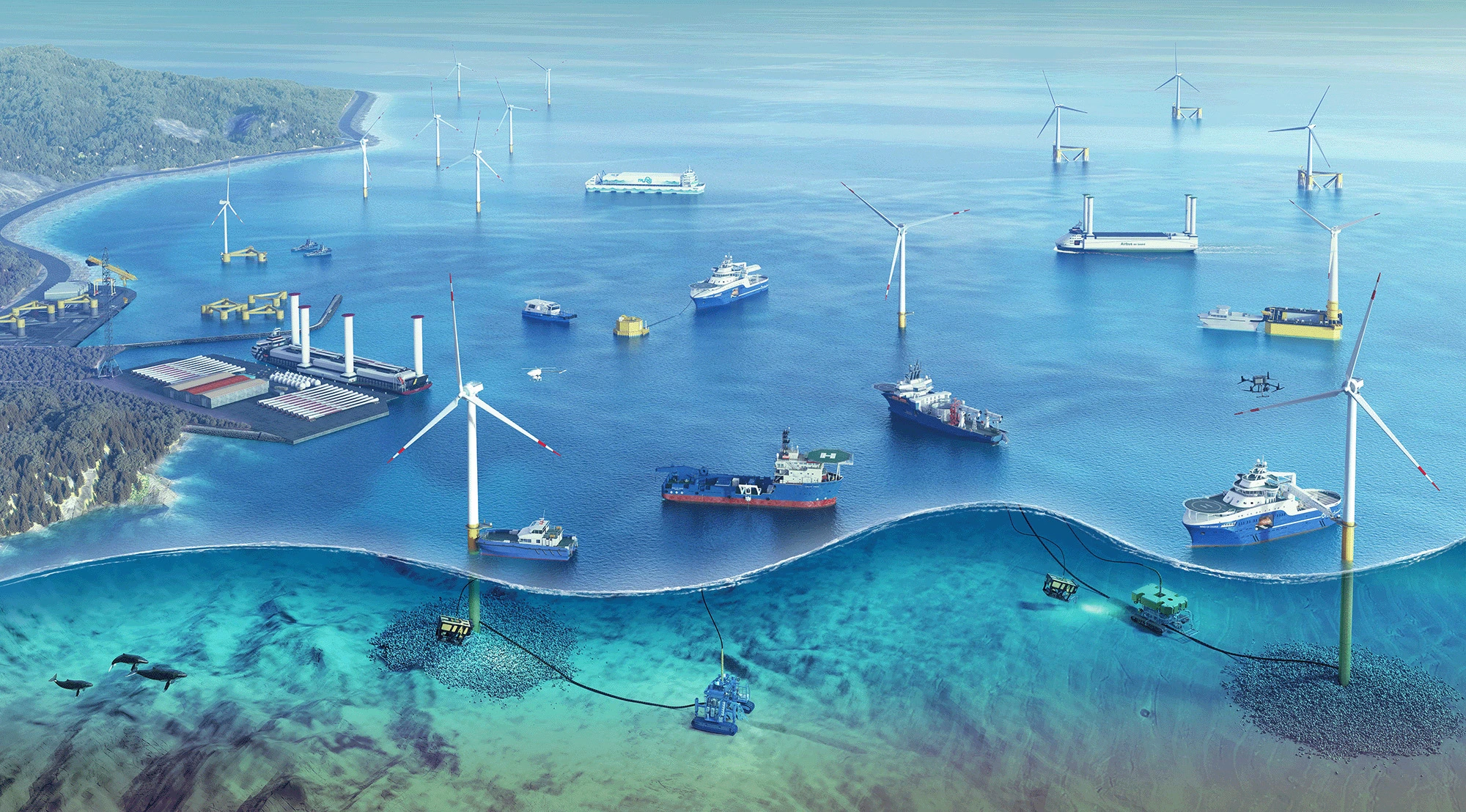 Offshore Animation | LDA louis dreyfus armateurs rendering