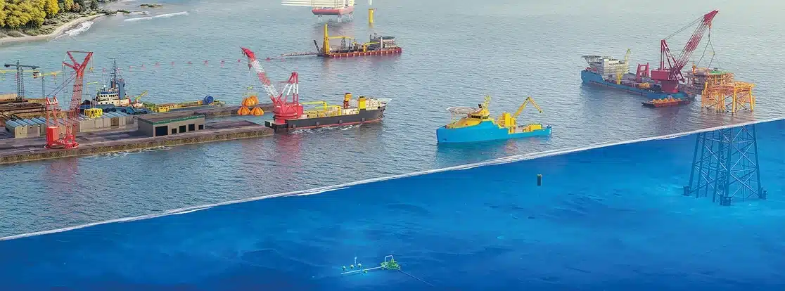 Liftek company illustration heavy lift installation