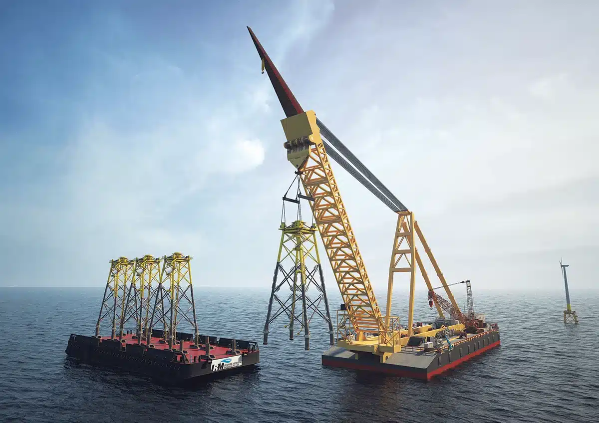 Jacket foundation for offshore wind turbine